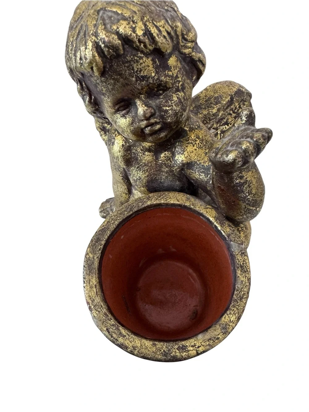 Vintage Style Gold Cherub Candle holder-Decorative Home Accent - Picture 8 of 11